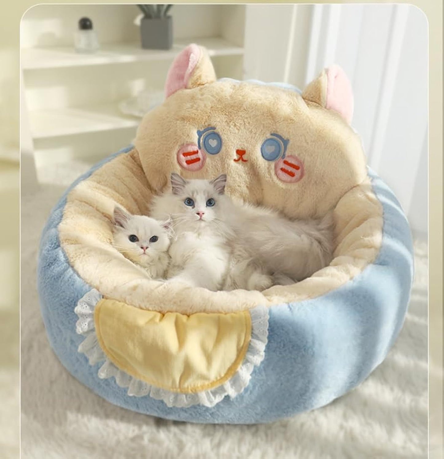 Cute Pet Tent Bed – Cozy Cave for Cats & Small Dogs (かわいいペット用テントベッド(猫・小型犬用)